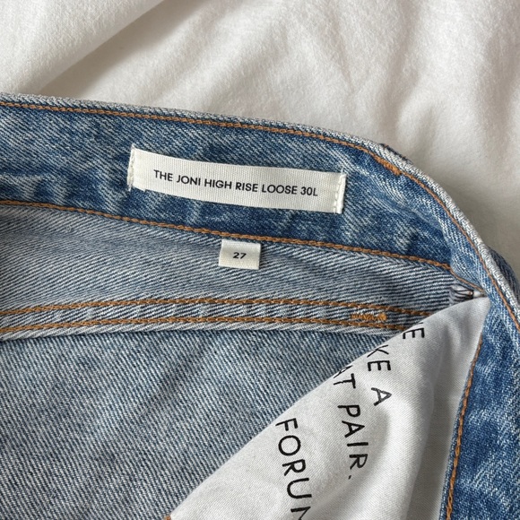 Denim Forum Light Blue Straight Leg Women's Jeans - Picture 3 of 3